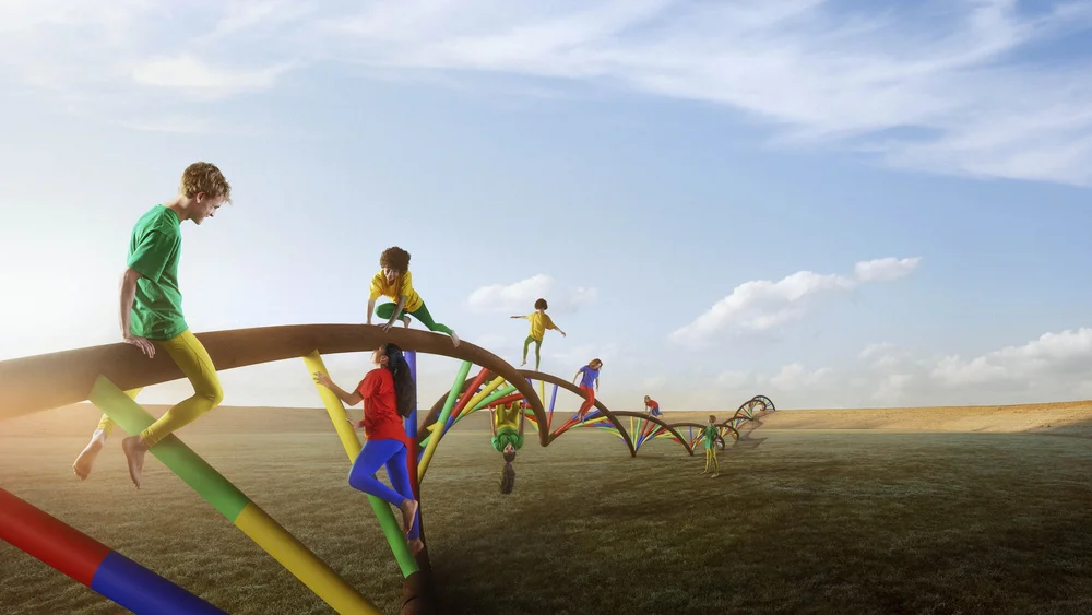 3D-visualisering af DNA til LIFE Fondens undervisningsmateriale